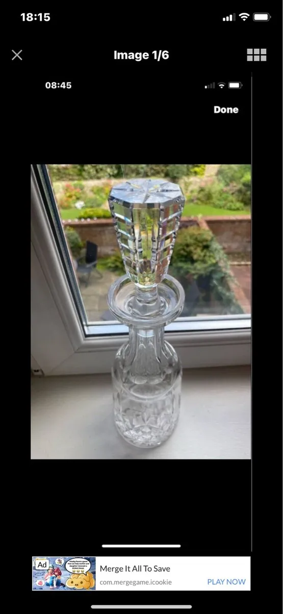 Vintage Waterford Crystal Lismore Decanter - Image 2