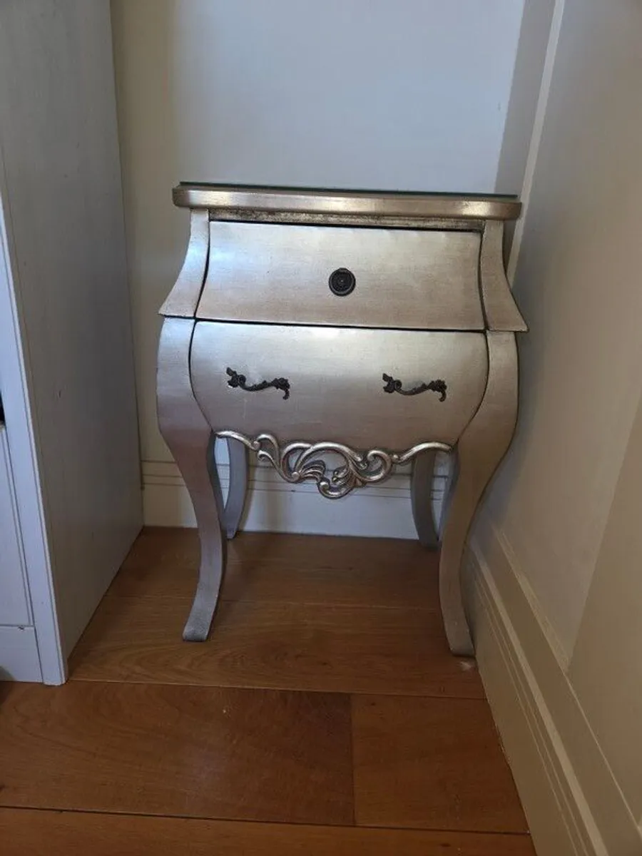 Gold Bedside Locker - Image 1