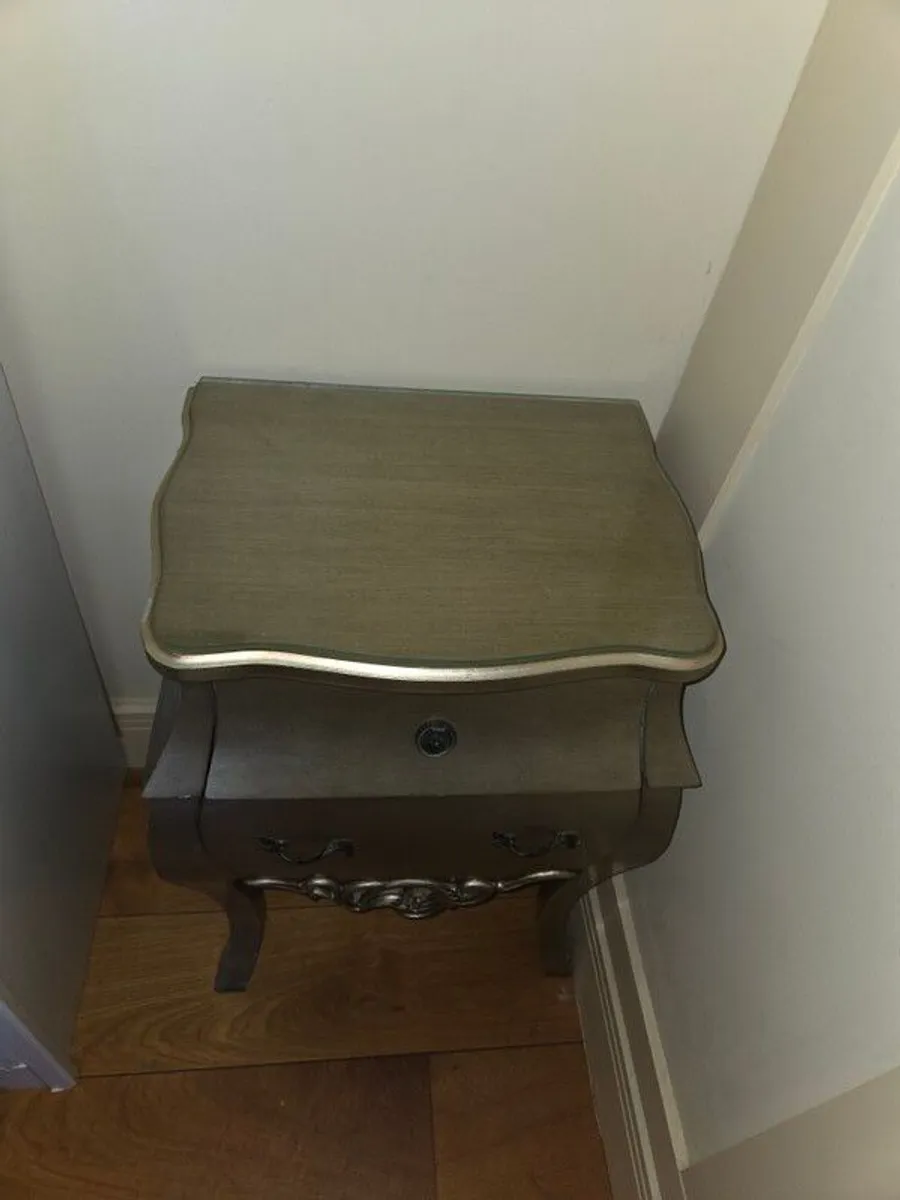 Gold Bedside Locker - Image 2