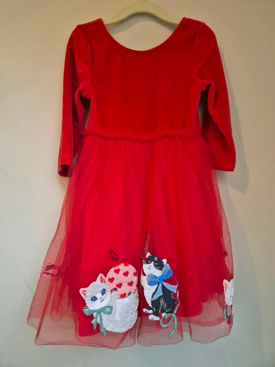 Girls Boden Christmas dress size 4-5 - Image 1