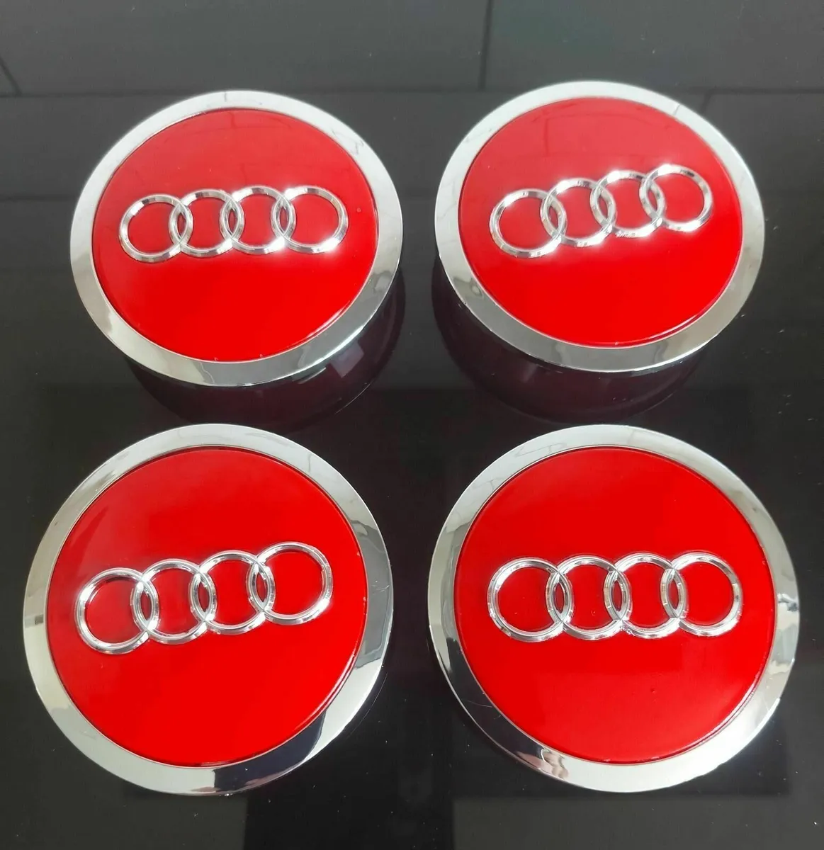 4 x Audi Centre caps (69mm) FREE POST - Image 1