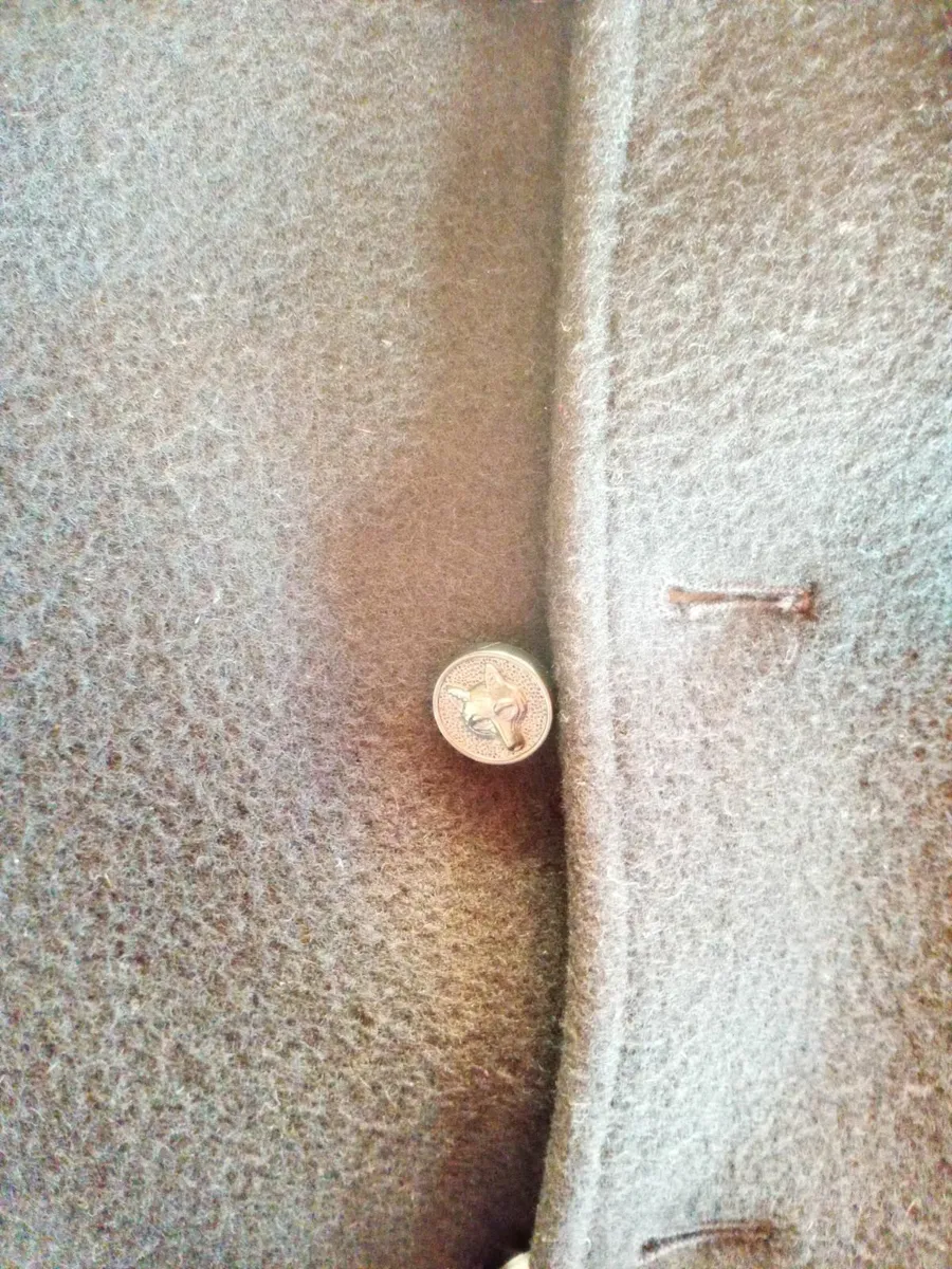 Black mens wool hunt coat - Image 4