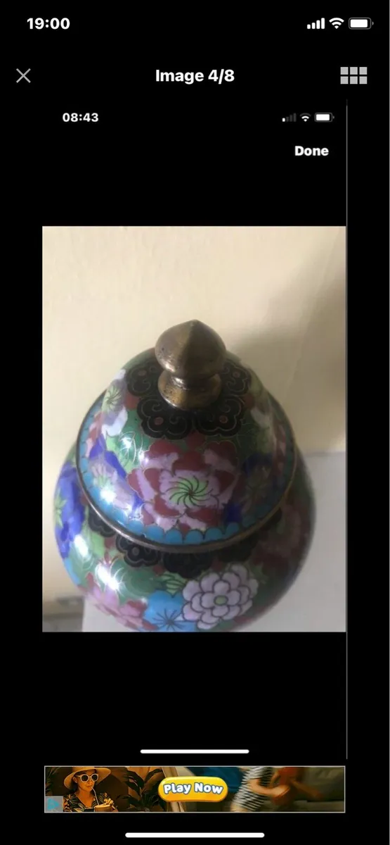 Antique/ Vintage Cloissonne Vase - Image 4