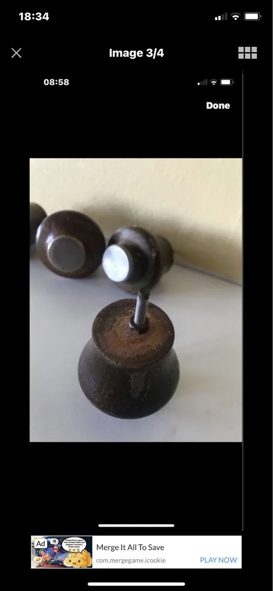 Vintage Timber Drawer Knobs - Image 3