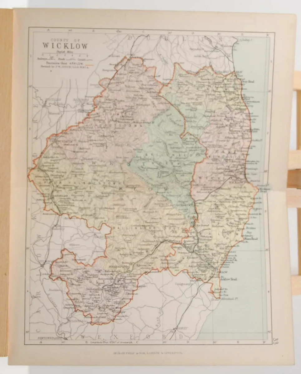 Antique Colour Map of The County of Wicklow - Image 3