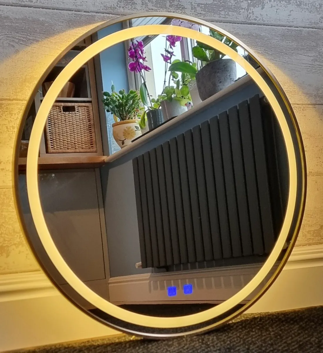 Gold LED Bathroom Ensuite Mirror Defogger Antifog - Image 4