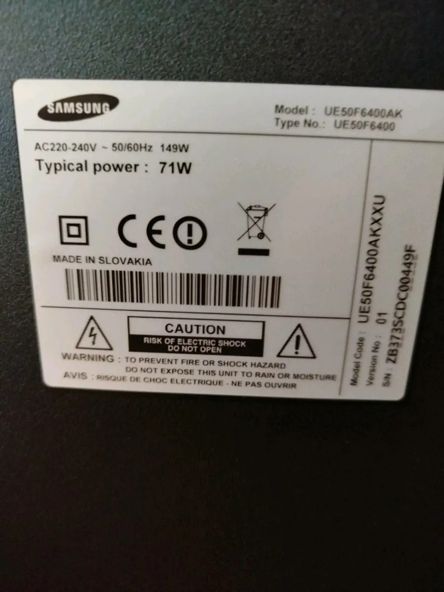 Samsung 50 inch TV - Image 1