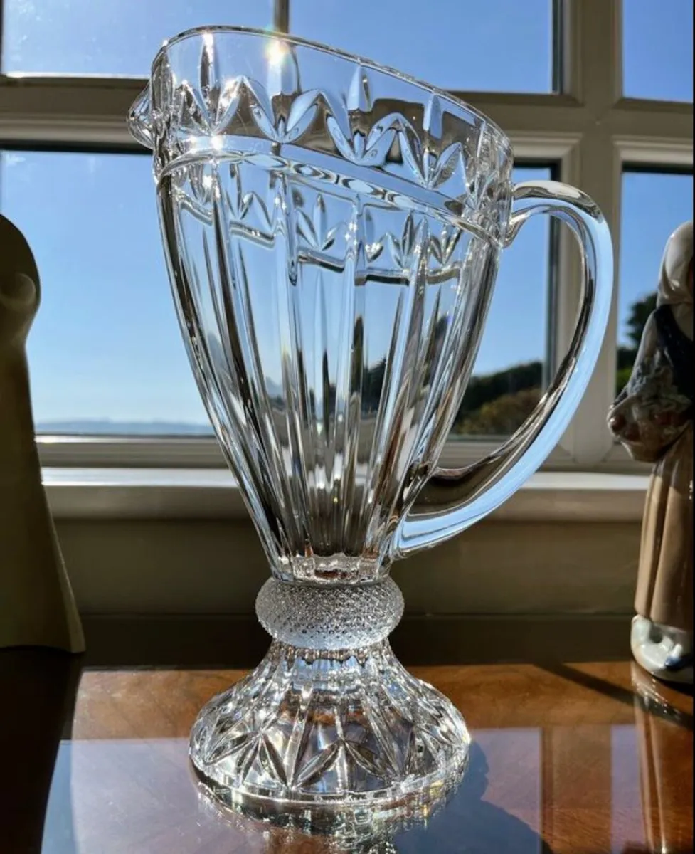 Vintage cut glass pitcher - Image 1