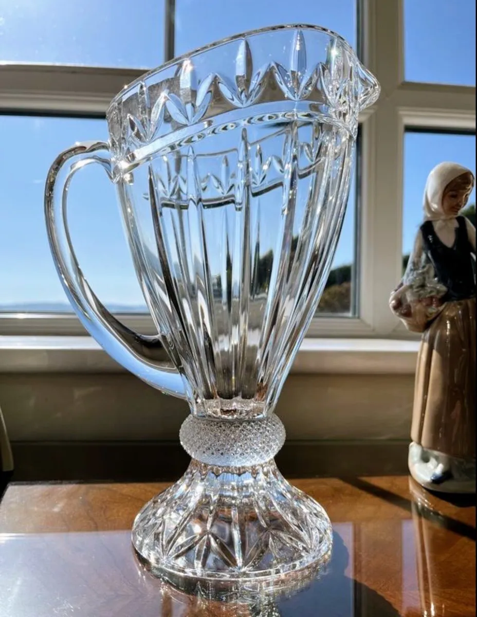 Vintage cut glass pitcher - Image 2