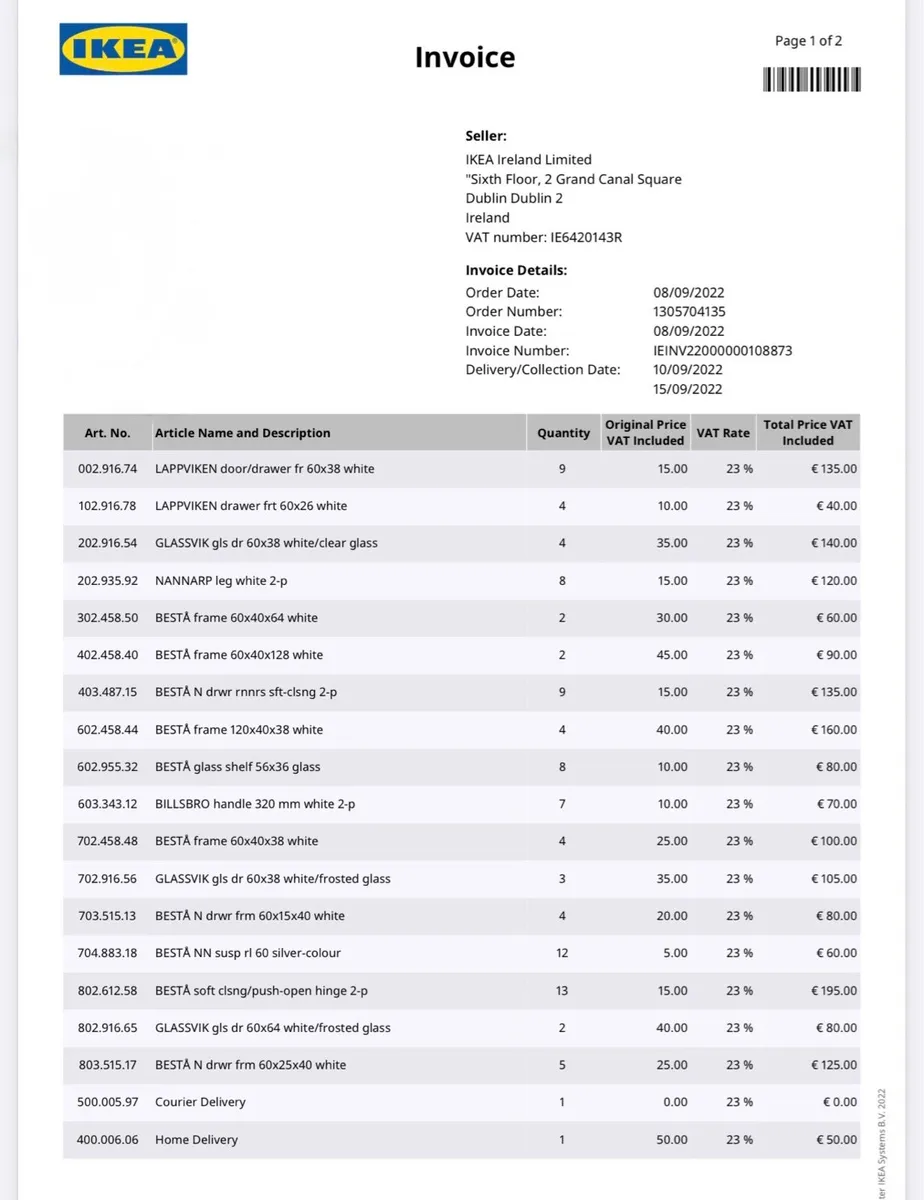 Modular Cupboard Unit In White From IKEA - Image 4
