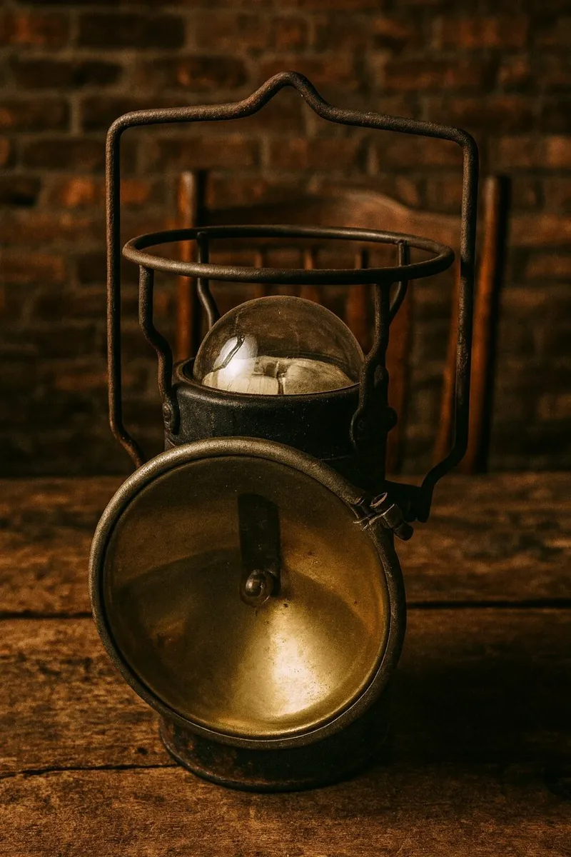 antique vintage lamp car rail train cottage pub - Image 3