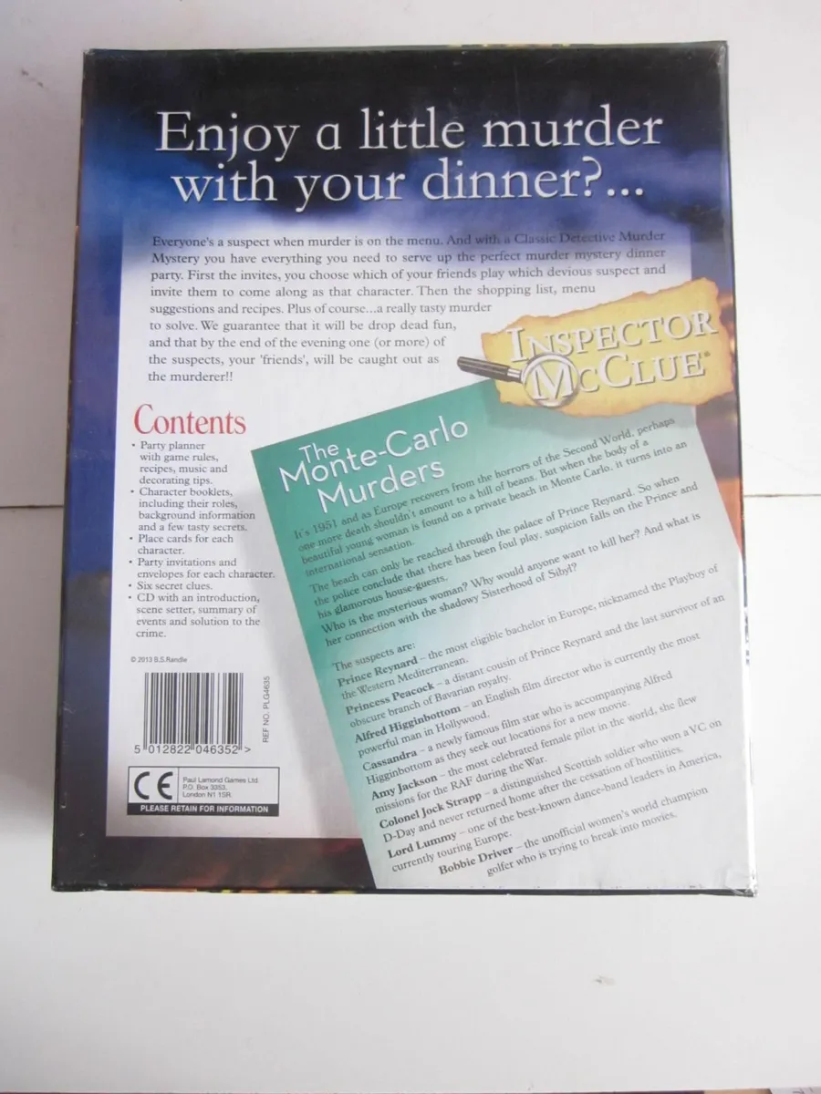 Inspector McClue The Monte -Carlo Murders Game - Image 2