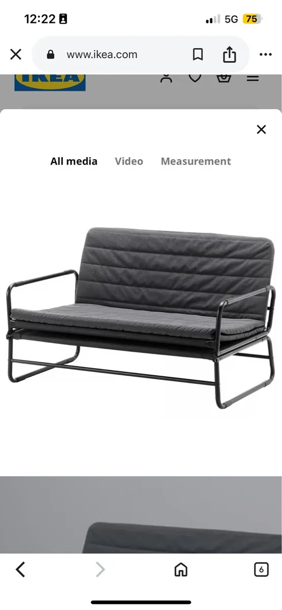 IKEA 2 seater couch, fold our bed - Image 2