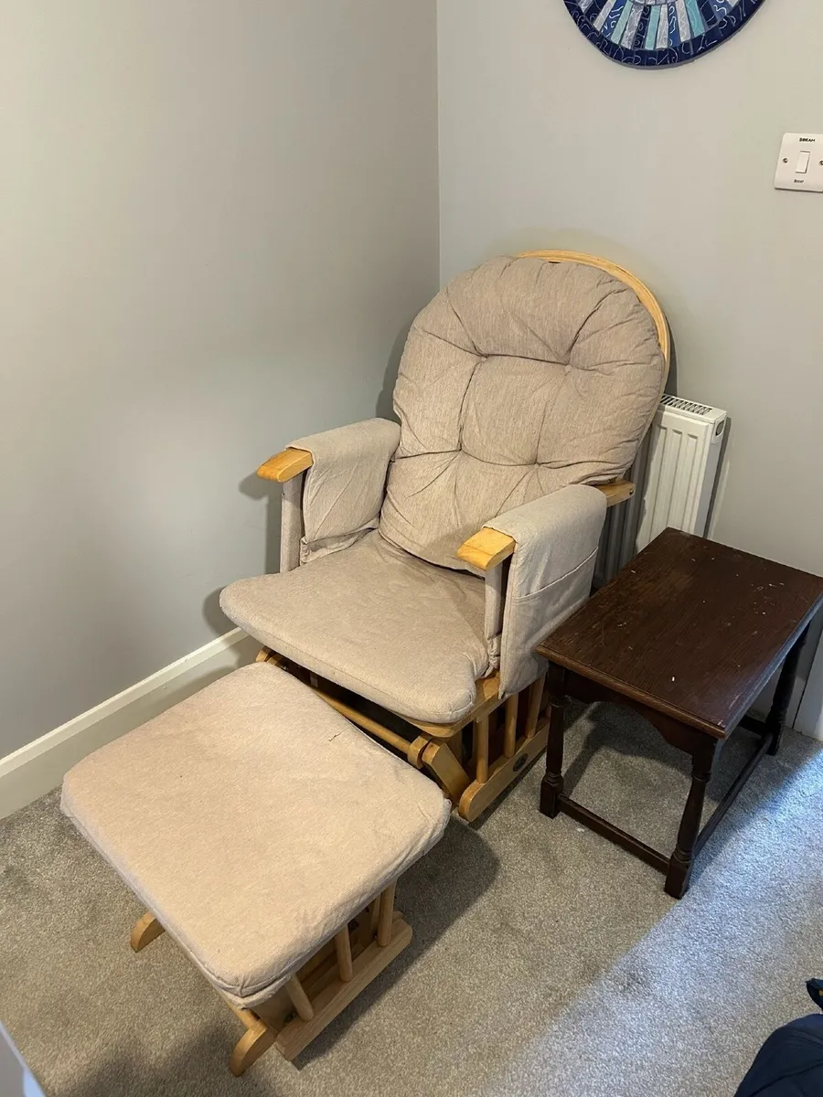 Rocking chair and footstool