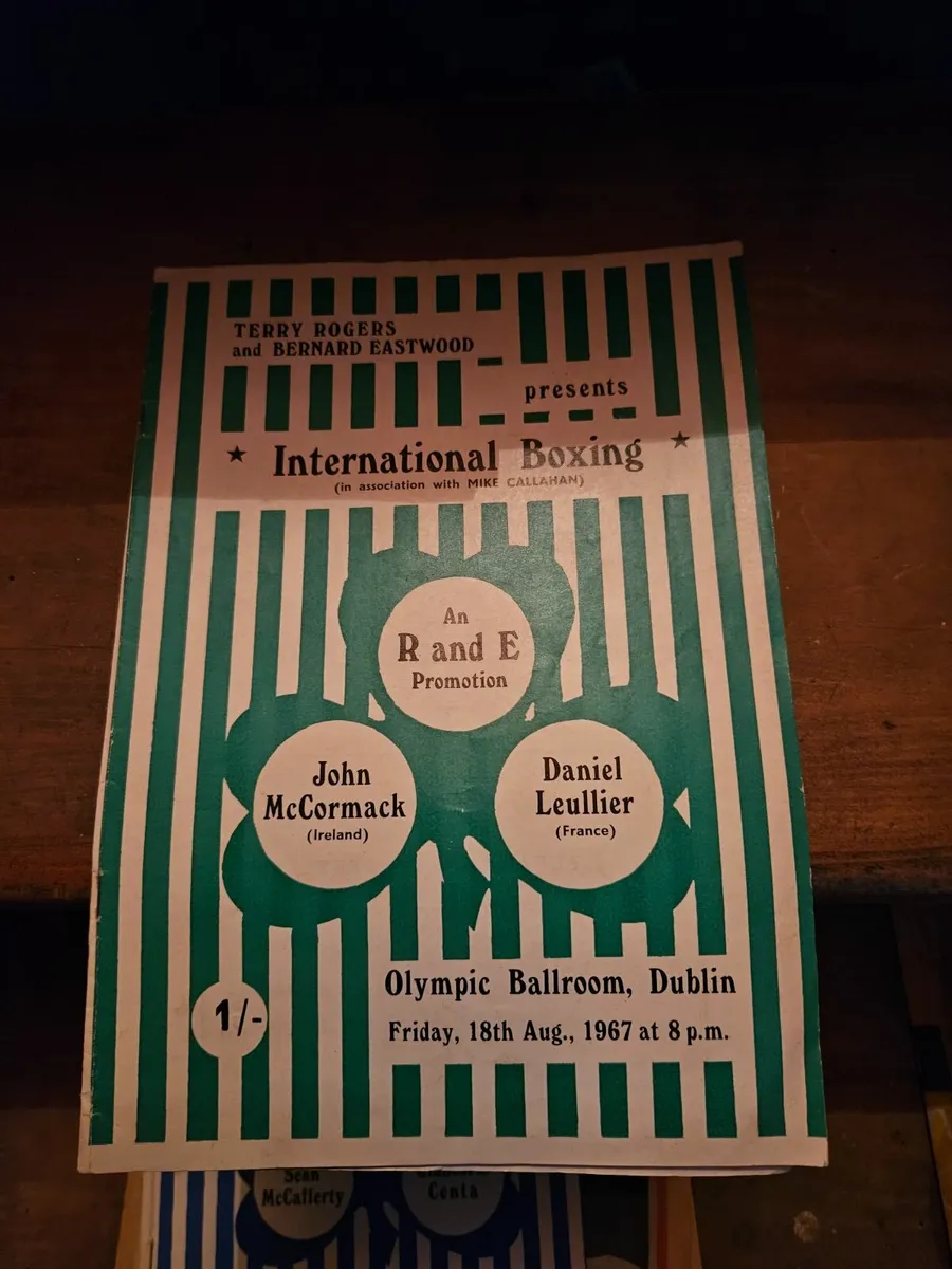 Vintage Boxing Programme