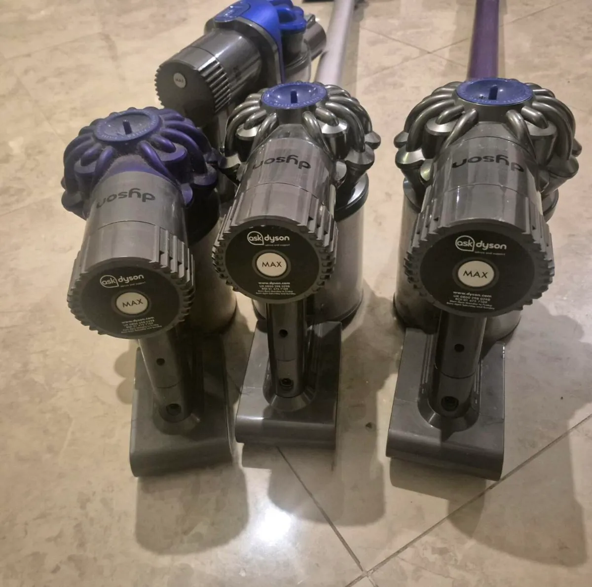 job lot of 4 Cordless Dyson Hoovers have no charge - Image 3