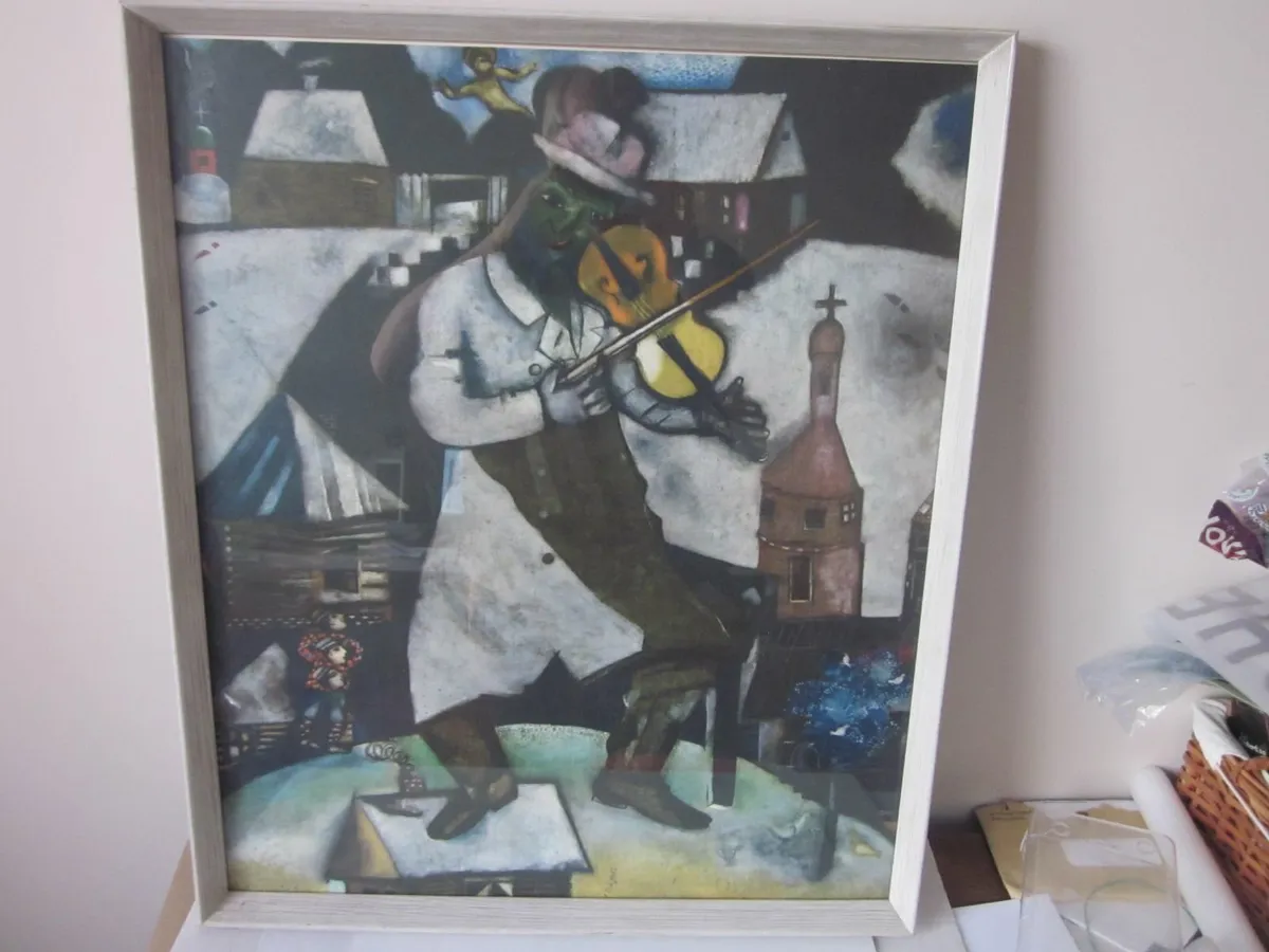 MarcChagall TheFiddler Framed Art print (N.Y.G.S - Image 1