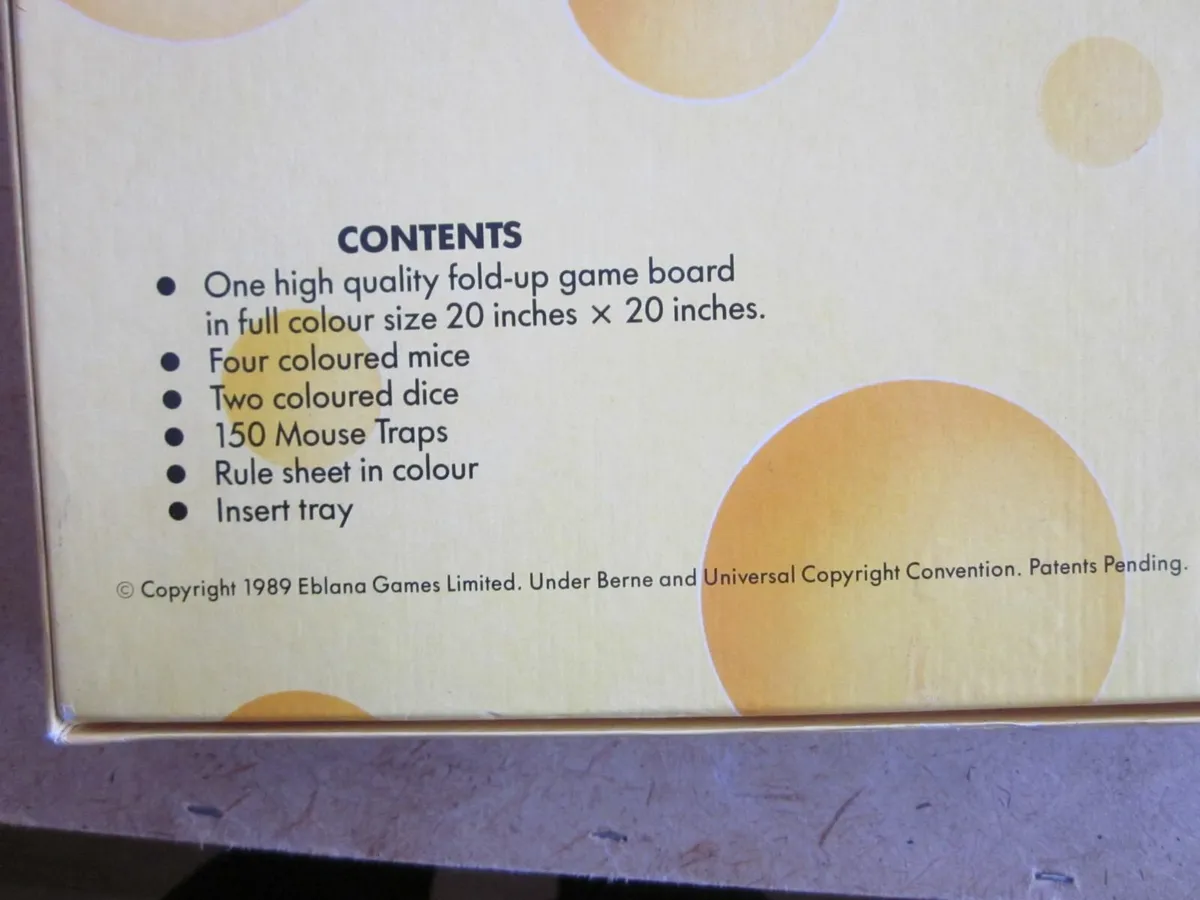 House Mouse Board Game 1989 Rare. - Image 2