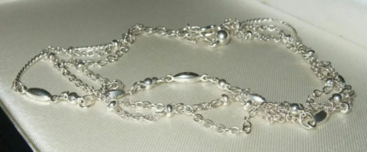 Vintage Silver Trilogy Chain Bracelet - Image 2