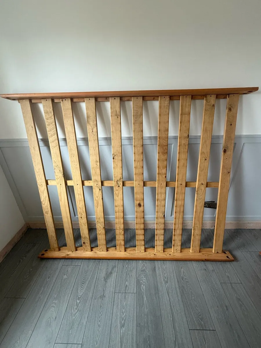 Bed Frame King Size Solid Wood - Image 2