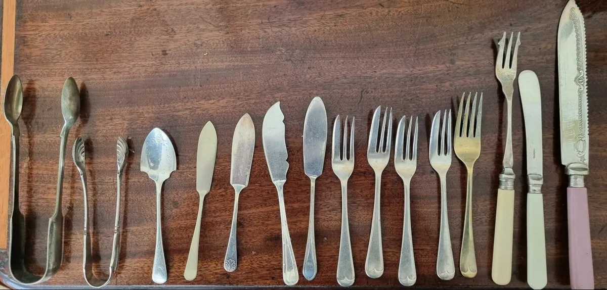 Antique Silverware Collection - Image 1