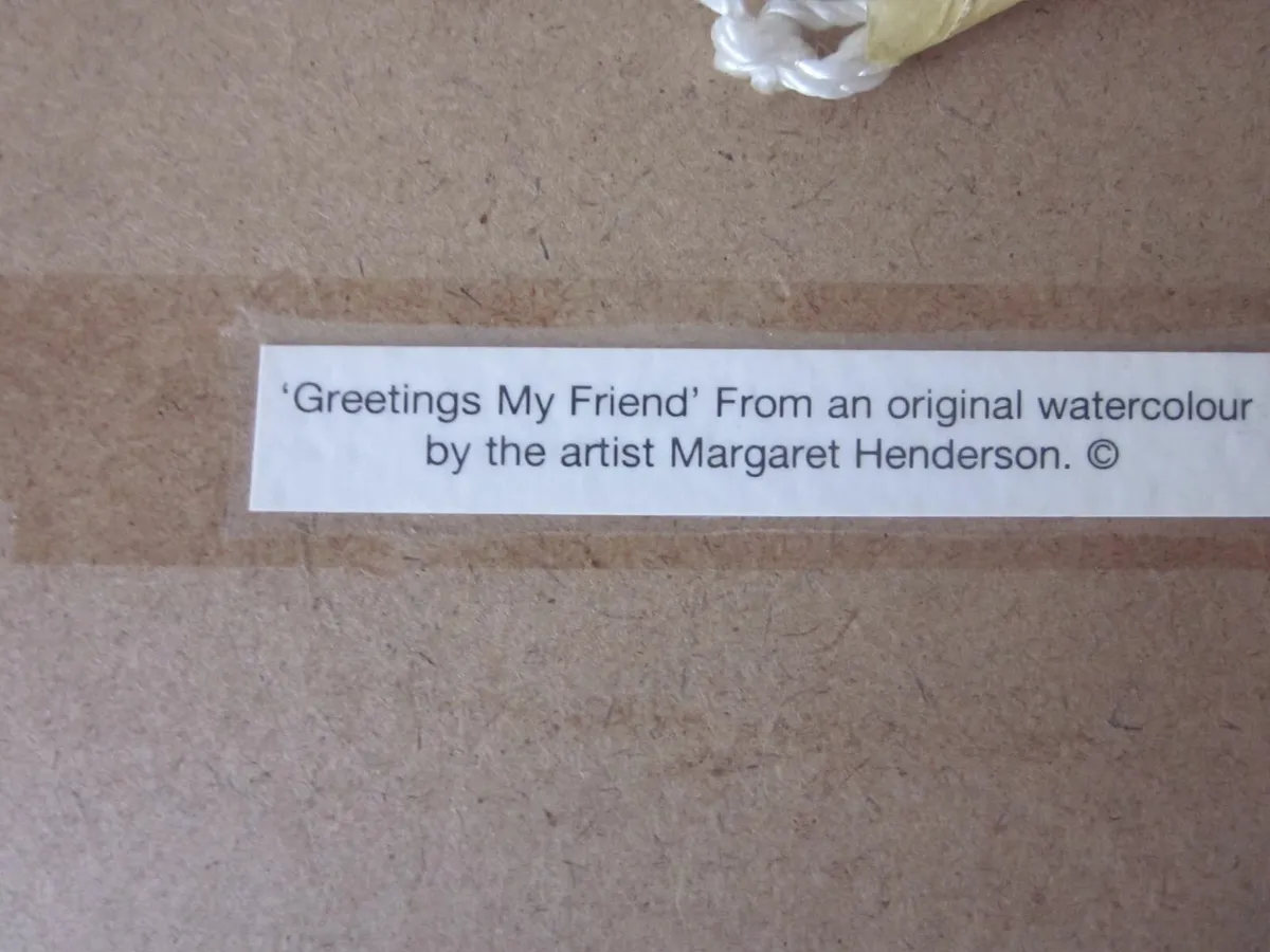 Watercolour Print “Greetings my Friend”  . - Image 4