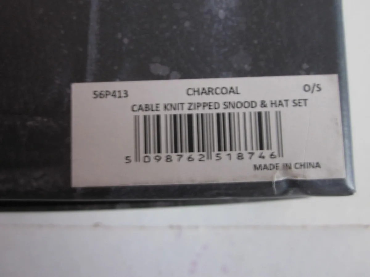 Brandwell Mens Cable Knit Hat & Snood Set - Image 2