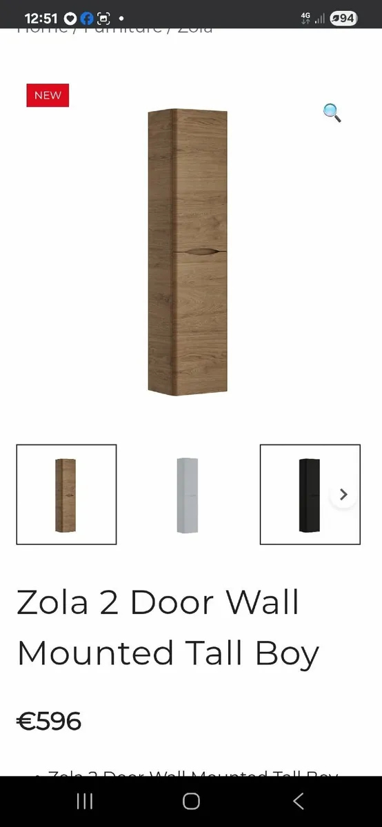 Bathroom wall hung unit - Image 2