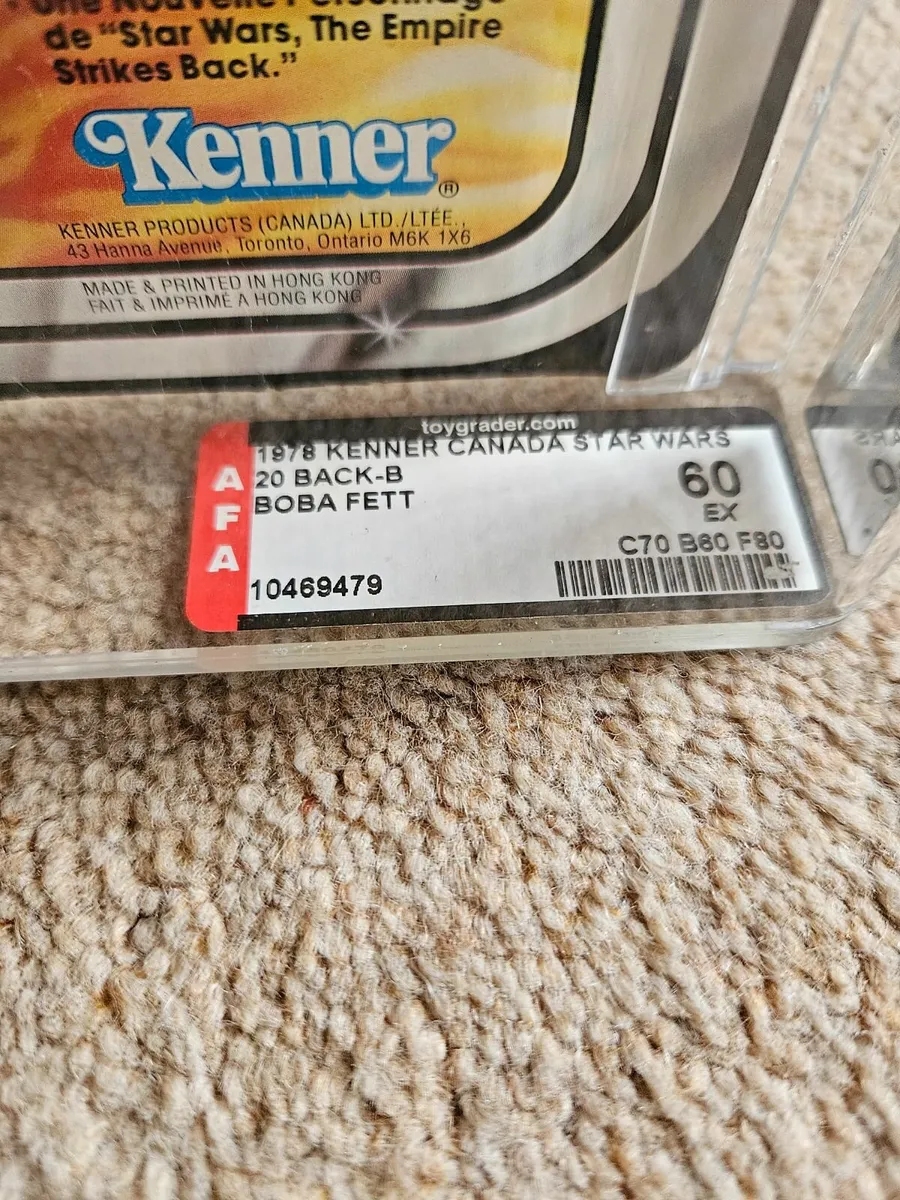 Vintage Star Wars 20 Back Boba Fett AFA60 - Image 2