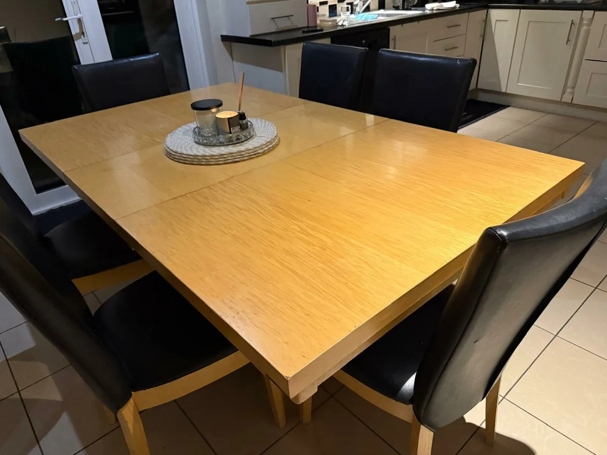 Table & Six Chairs - Image 1