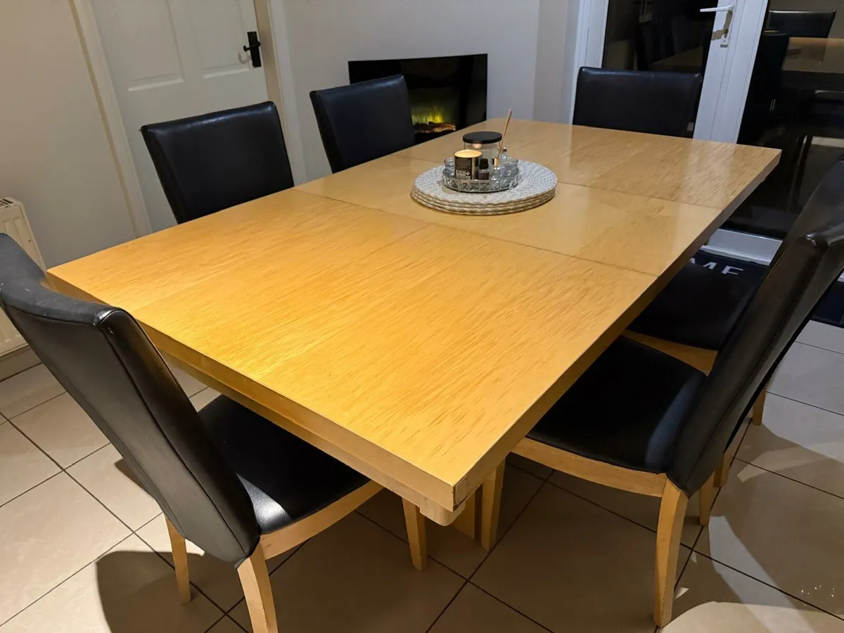 Table & Six Chairs - Image 2