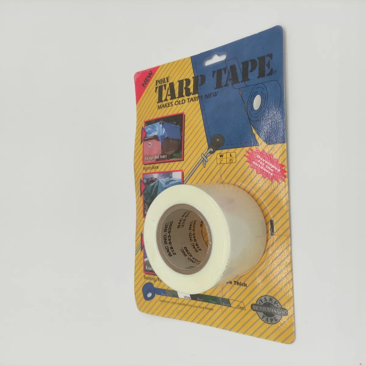 Tarp tape small  W5cm / L10m  (2" x 35') White - Image 1