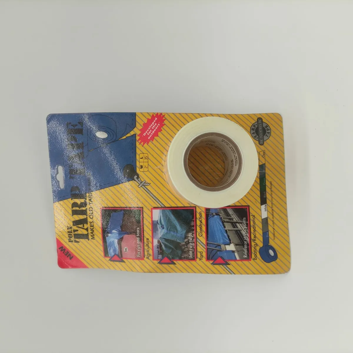 Tarp tape small  W5cm / L10m  (2" x 35') White - Image 2