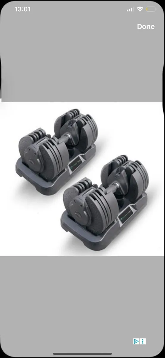 Adjustable dumbbells - Image 1