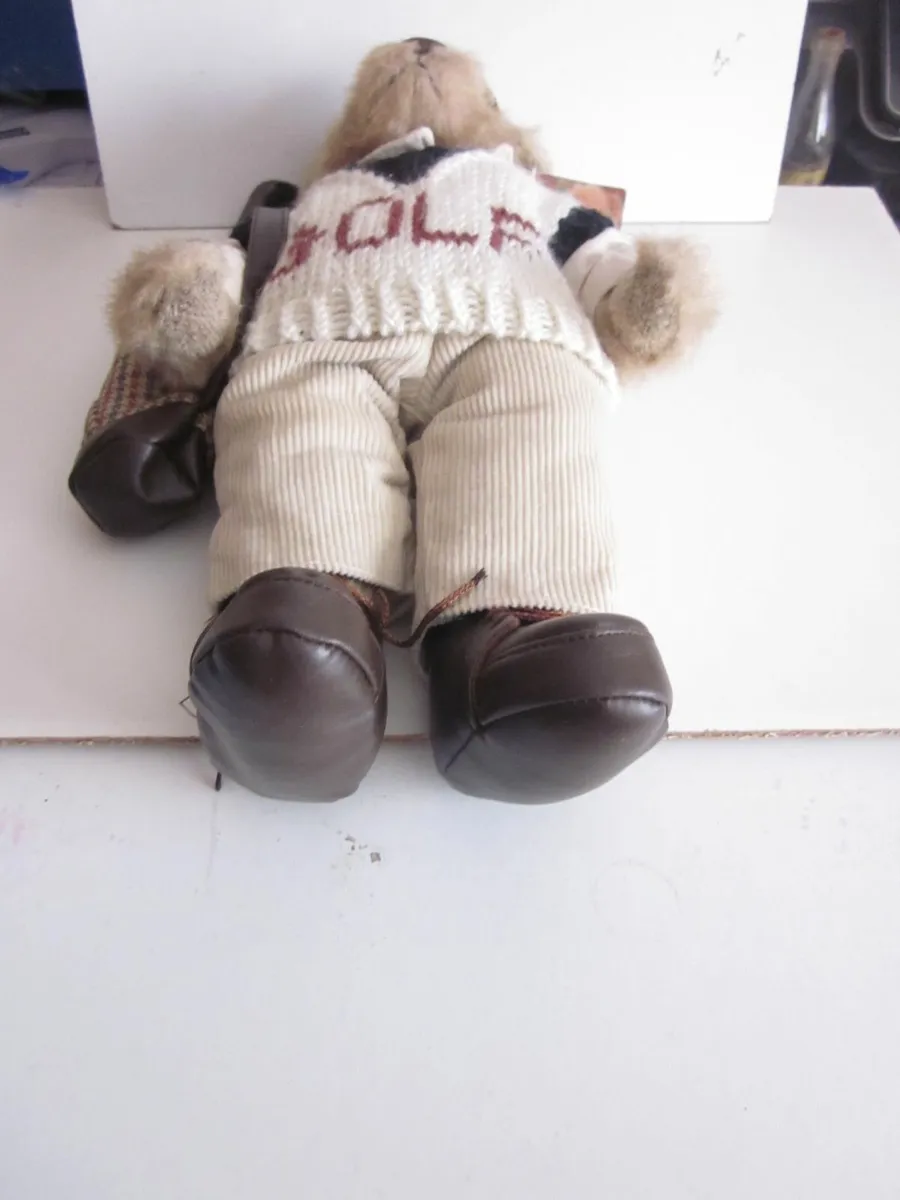 Golf Hogie Teddy Bear /Golf Clubs Doll - Image 2