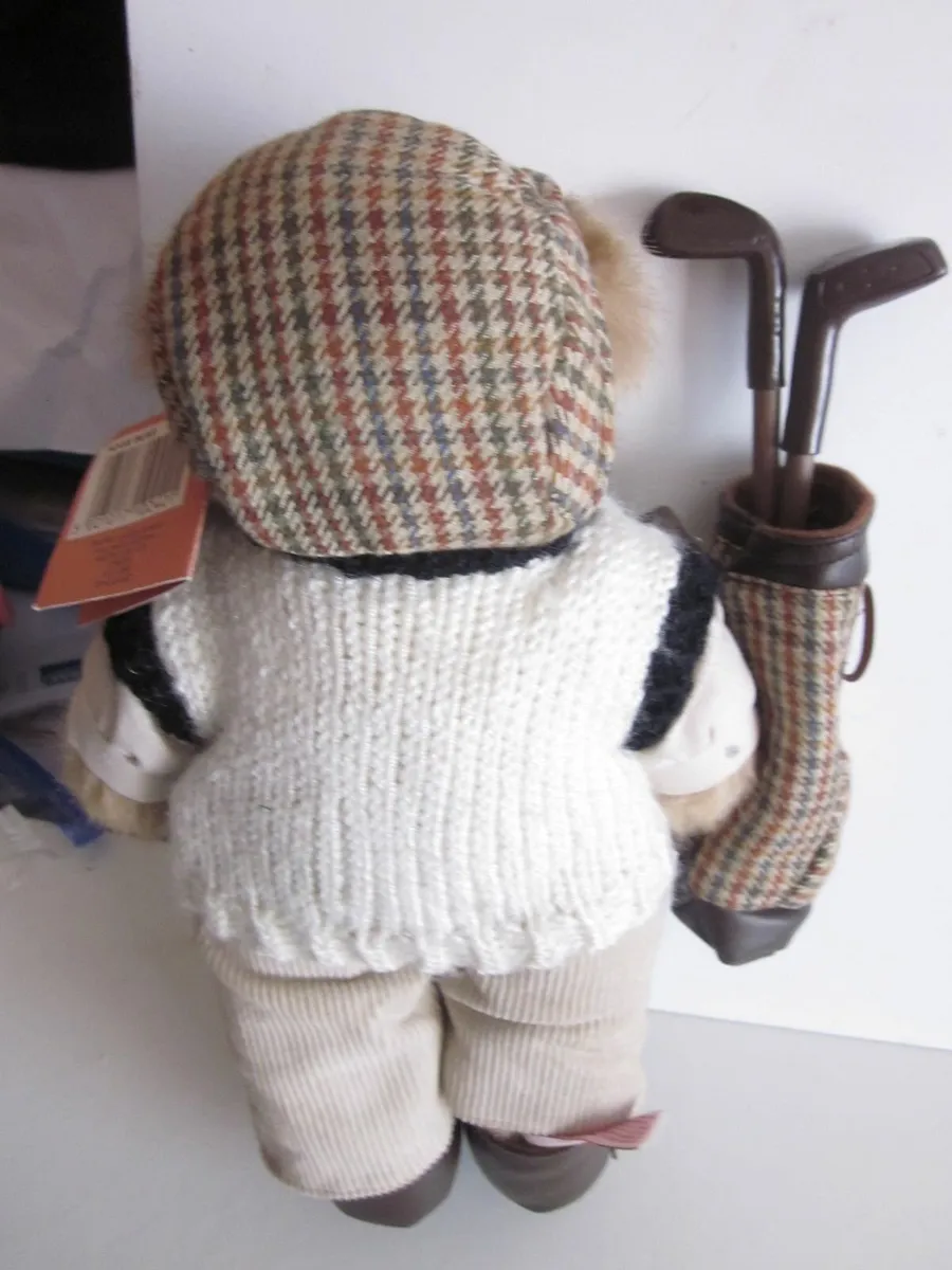 Golf Hogie Teddy Bear /Golf Clubs Doll - Image 4