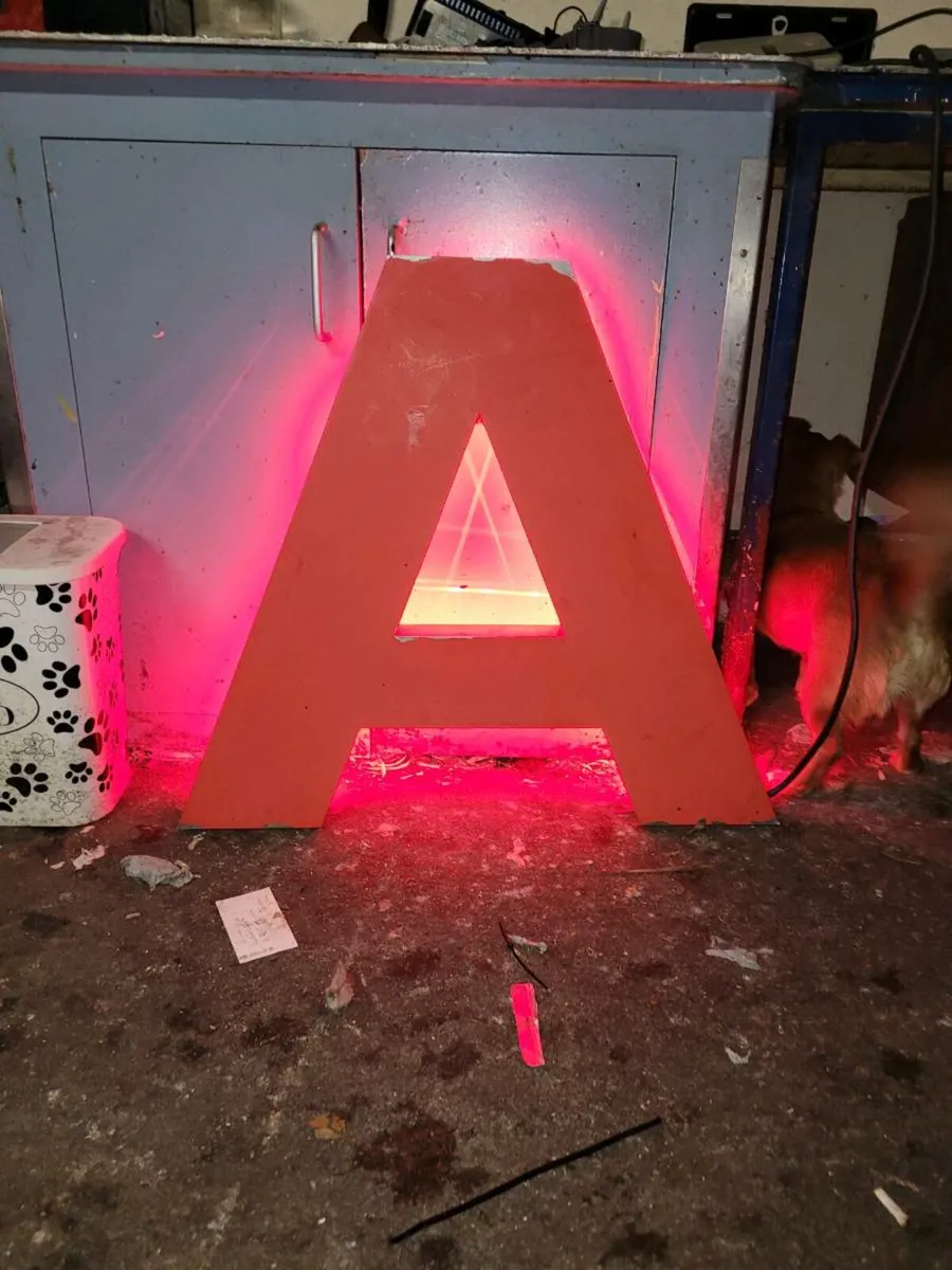 Led light up letters, child's room,garage sign - Image 3