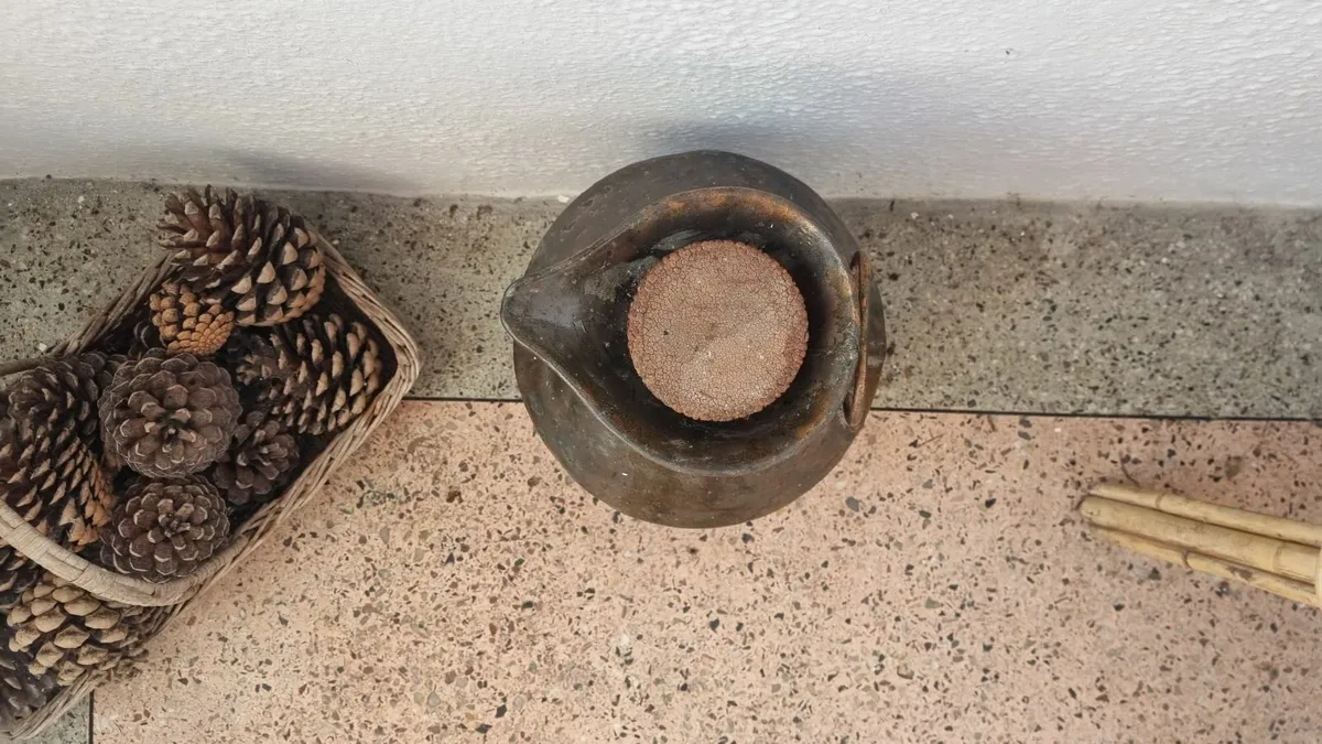 Antique Copper Milk Churn - Image 3