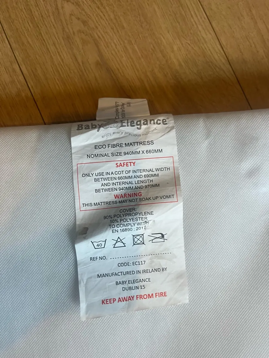 Travel Cot Mattress - Image 2