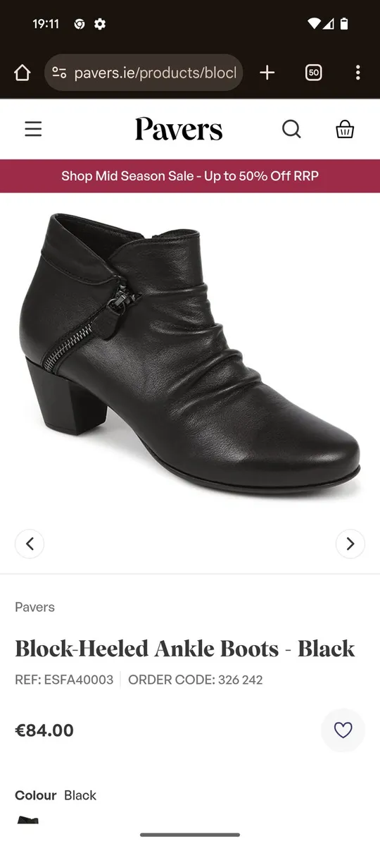 Black ankle boots - Image 1