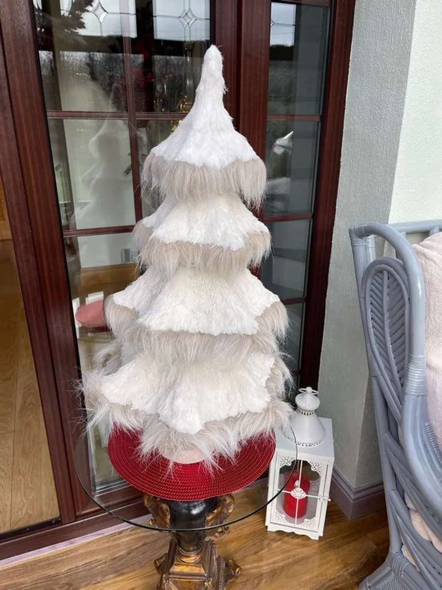 30" Christmas Tree, One Of A Kind (unique) Stunning On Its Own Or With Lights - Image 1