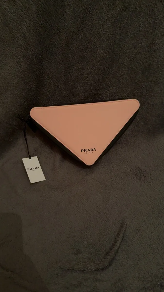 Beauty Pink Triangular Pouch / Makeup Bag - Image 1