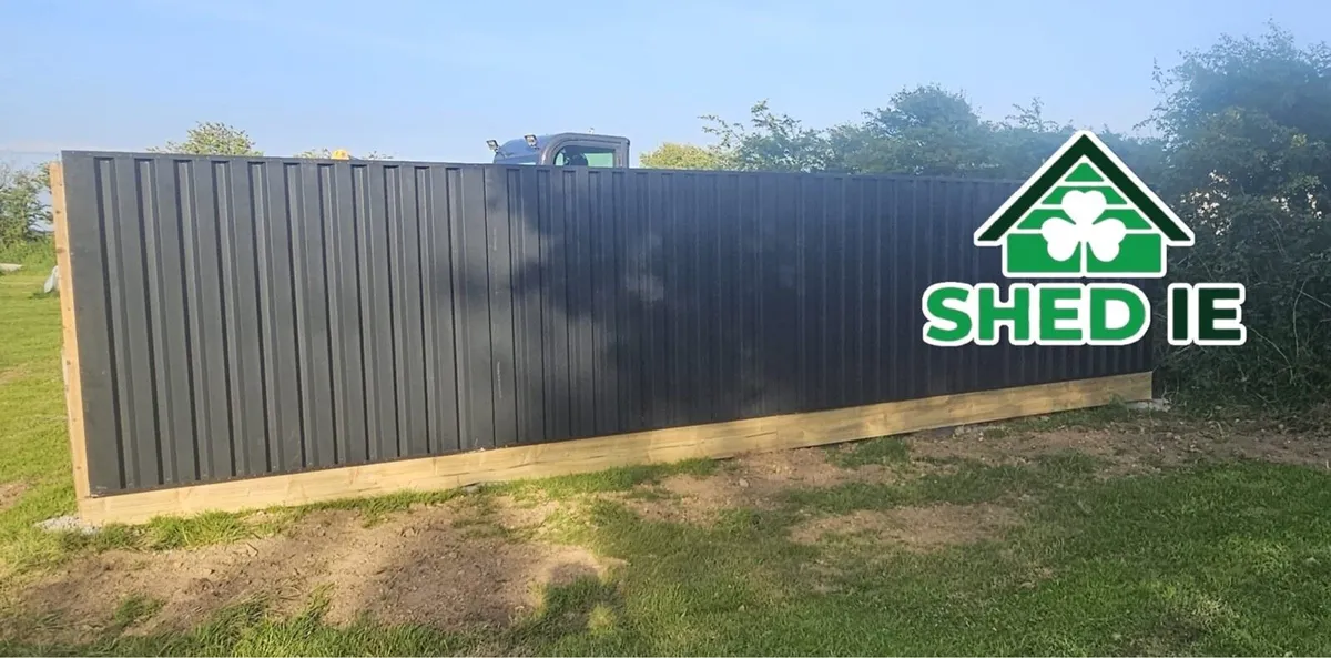 Heavy-duty galvanized, powder-coated steel fencing - Image 2