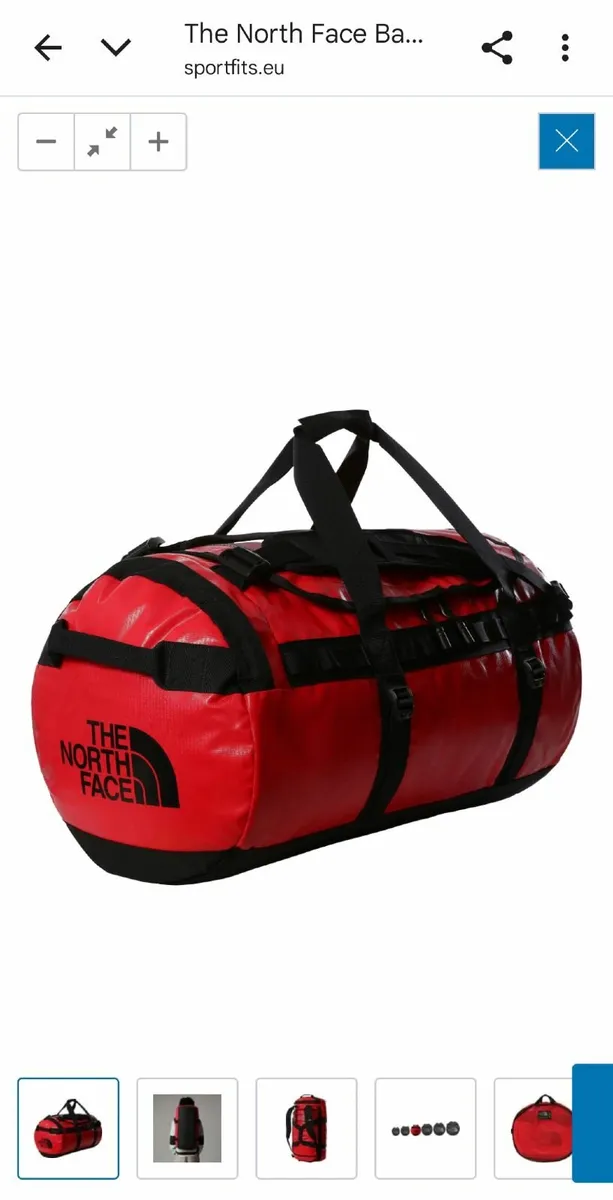The North Face Duffel Bag Red M - Image 1