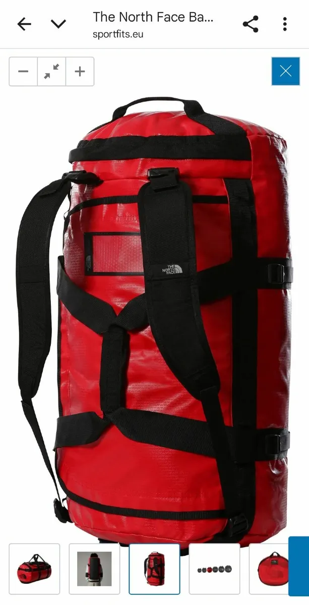 The North Face Duffel Bag Red M - Image 2