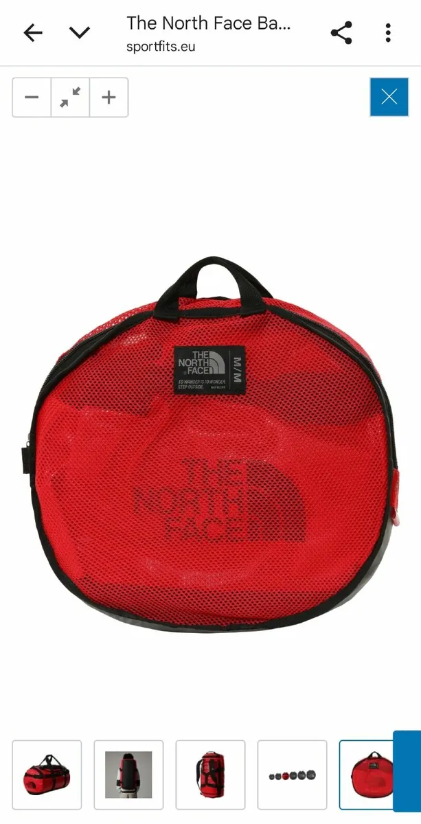 The North Face Duffel Bag Red M - Image 3