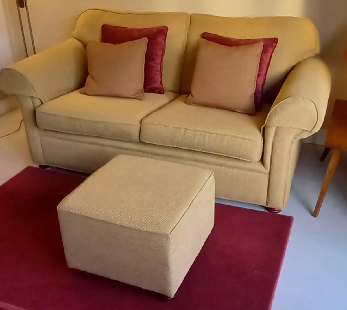 Custom made Couch/Sofa & Footstool - Image 1