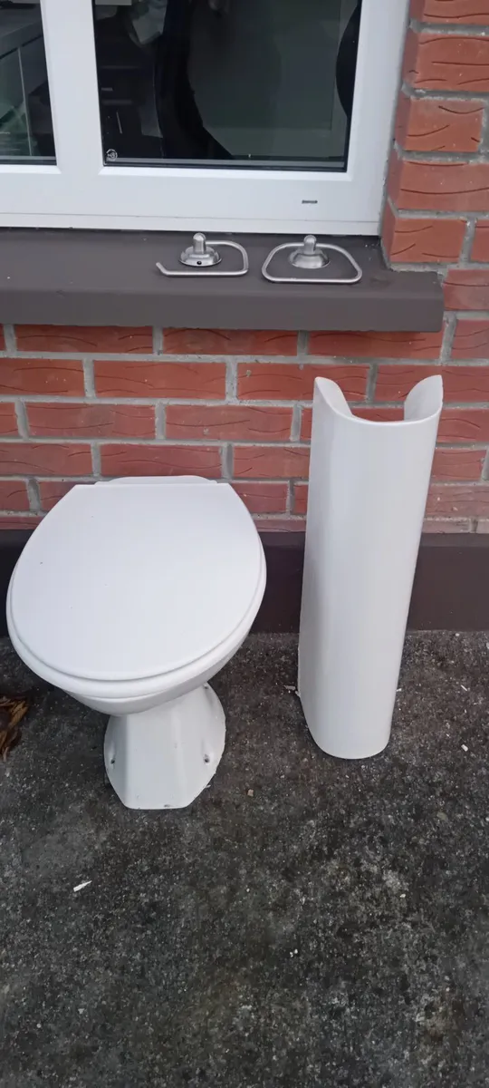 Toilet and Pedestal