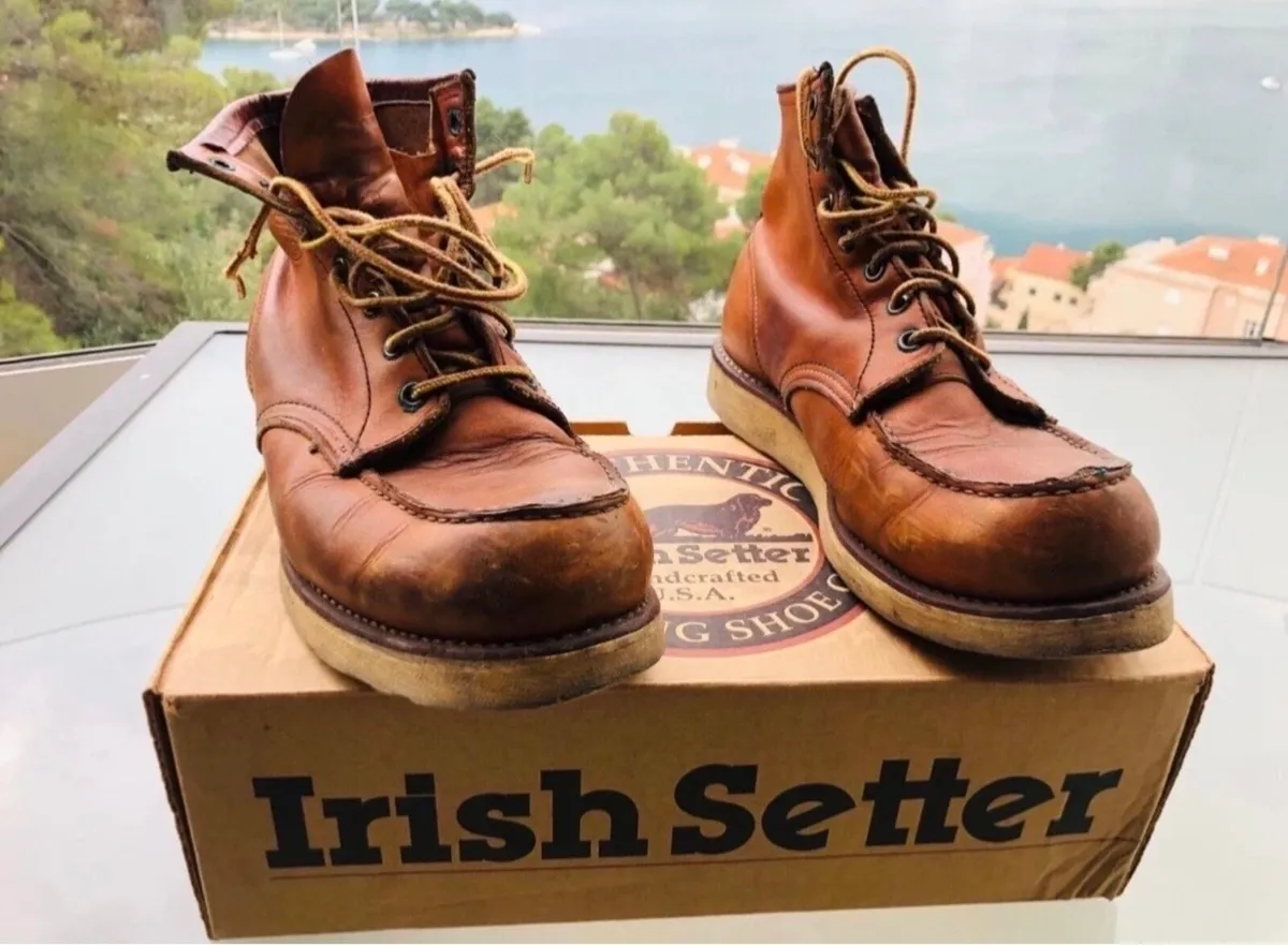 RED WING IRISH SETTER BOOTS VINTAGE - Image 1