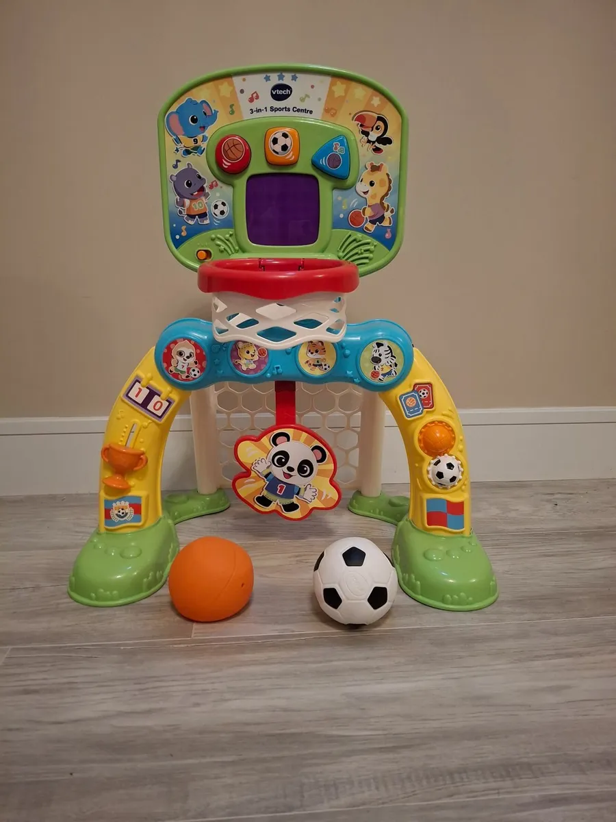 Toddler basket ball and soccer set
